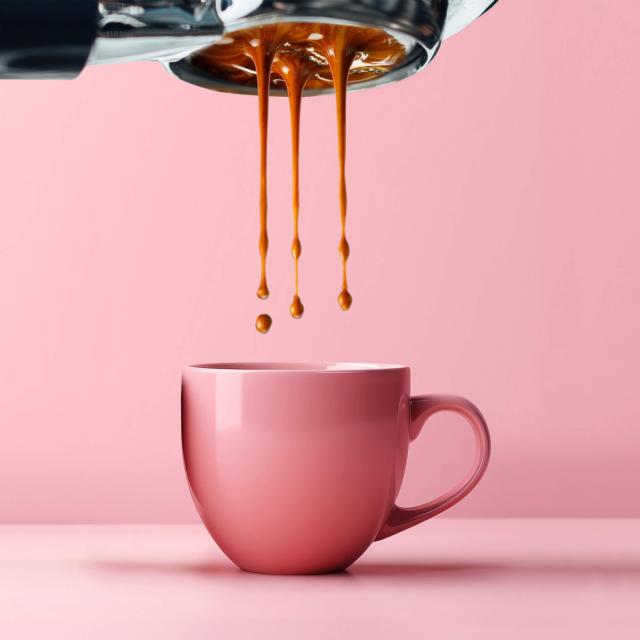 Black Coffee Roasters espresso kop pink